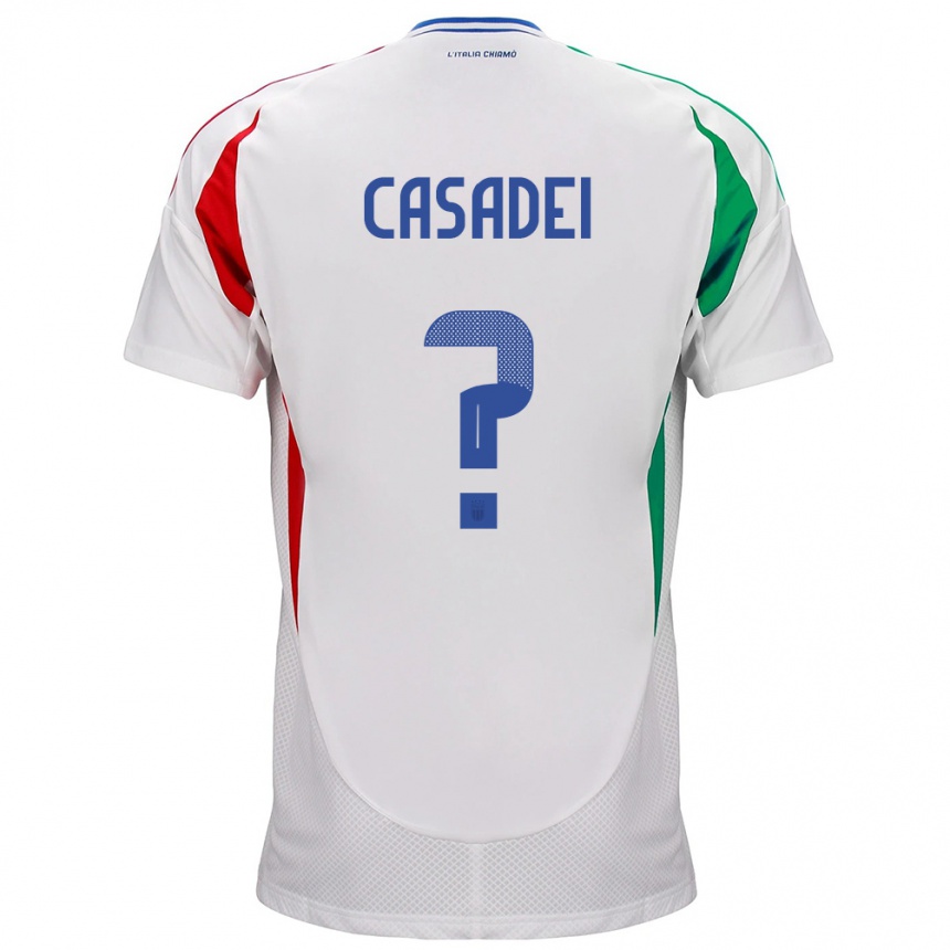 Kids Football Italy Cesare Casadei #0 White Away Jersey 24-26 T-Shirt Za