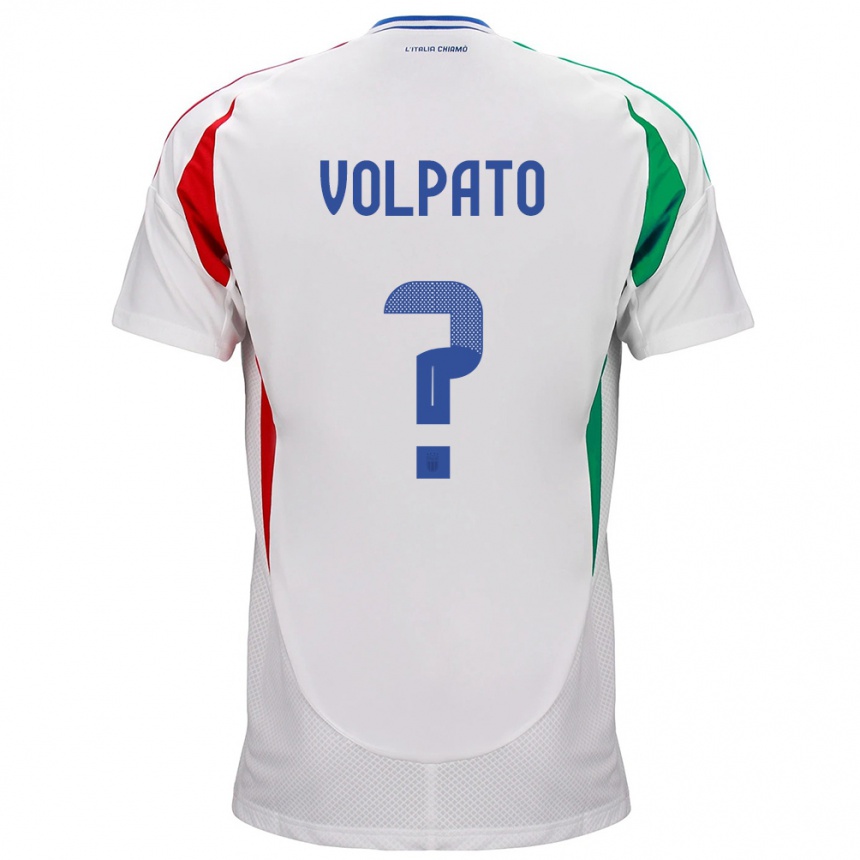 Kids Football Italy Cristian Volpato #0 White Away Jersey 24-26 T-Shirt Za