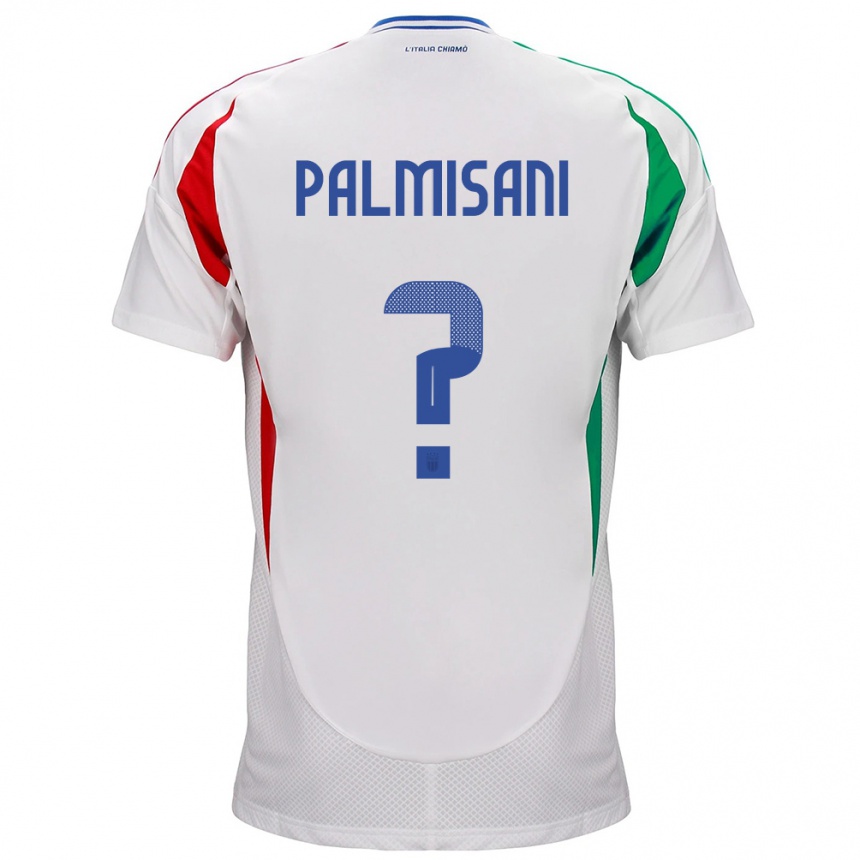 Kids Football Italy Lorenzo Palmisani #0 White Away Jersey 24-26 T-Shirt Za