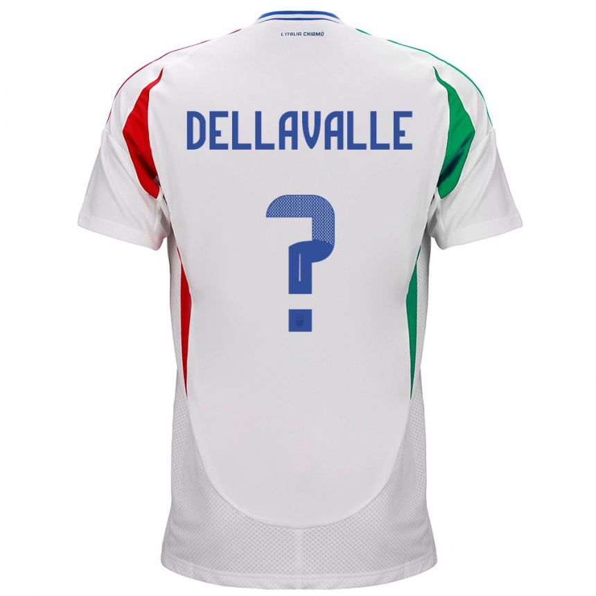 Kids Football Italy Alessandro Dellavalle #0 White Away Jersey 24-26 T-Shirt Za