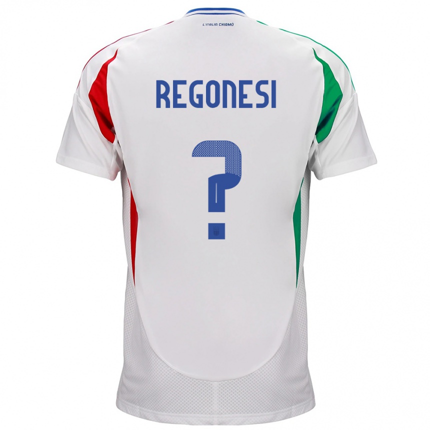 Kids Football Italy Iacopo Regonesi #0 White Away Jersey 24-26 T-Shirt Za