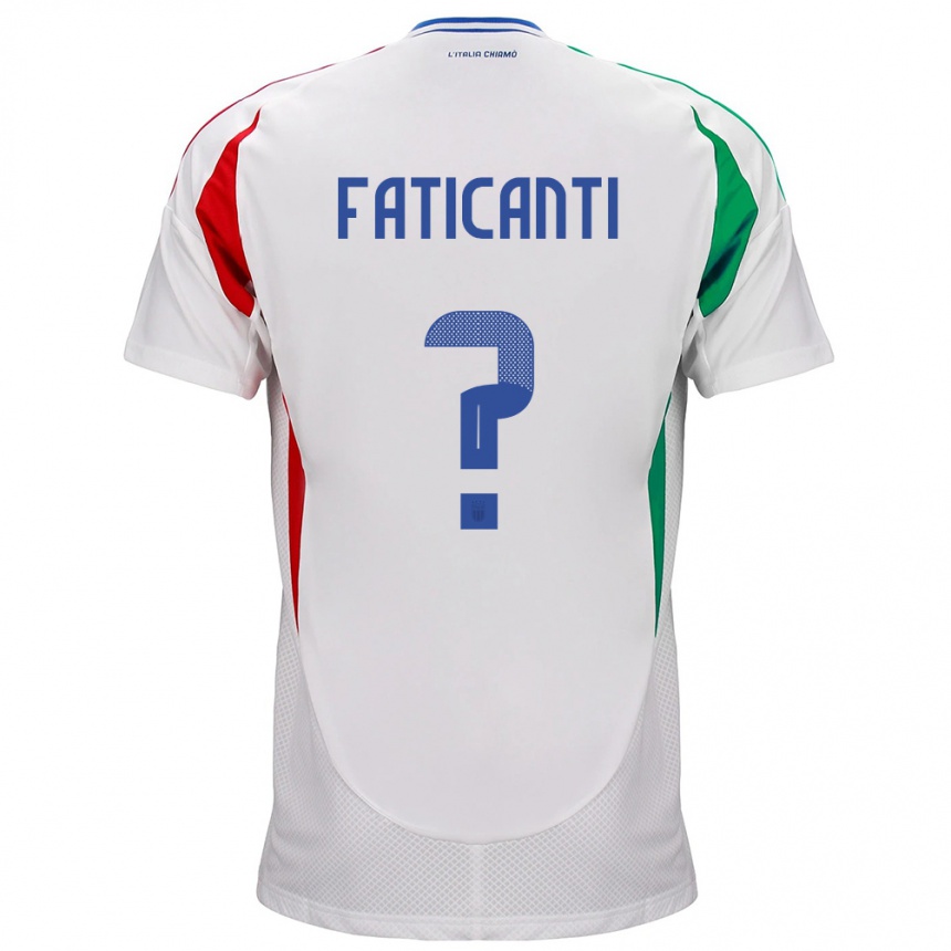 Kids Football Italy Giacomo Faticanti #0 White Away Jersey 24-26 T-Shirt Za