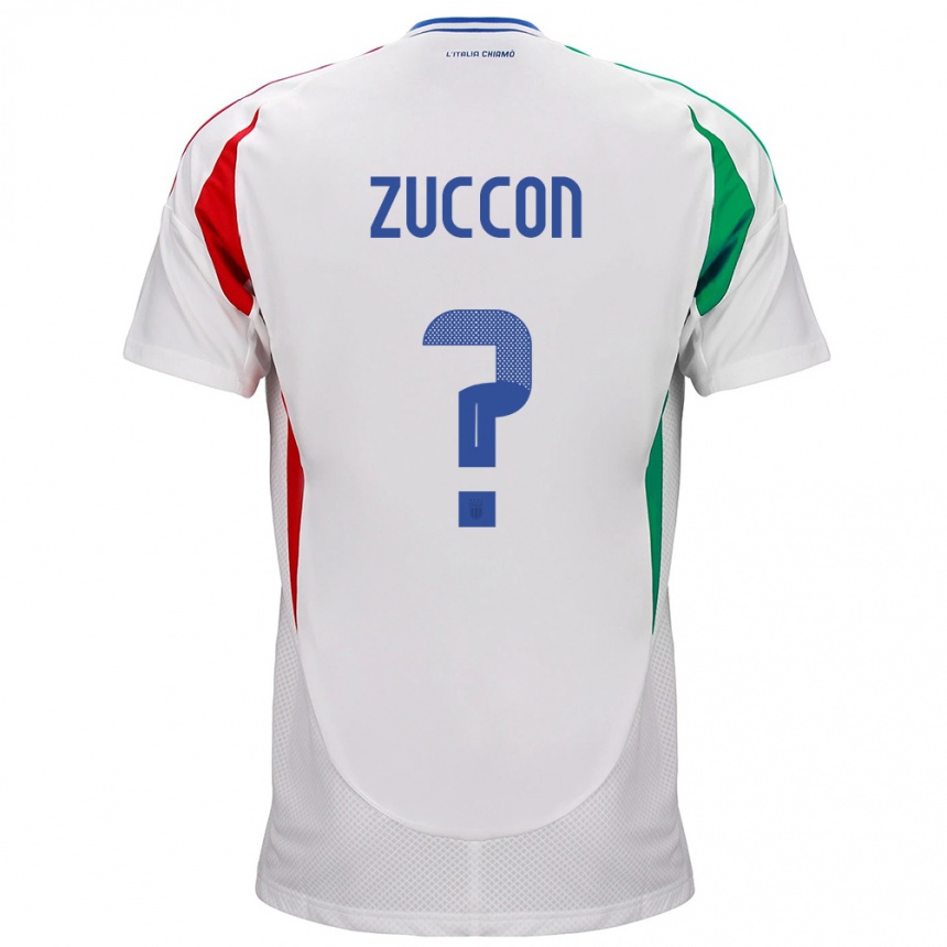 Kids Football Italy Federico Zuccon #0 White Away Jersey 24-26 T-Shirt Za