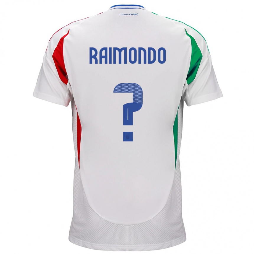 Kids Football Italy Antonio Raimondo #0 White Away Jersey 24-26 T-Shirt Za