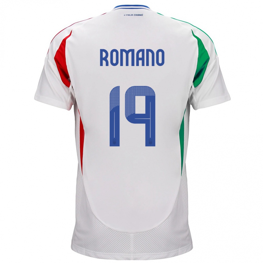 Kids Football Italy Marco Romano #19 White Away Jersey 24-26 T-Shirt Za