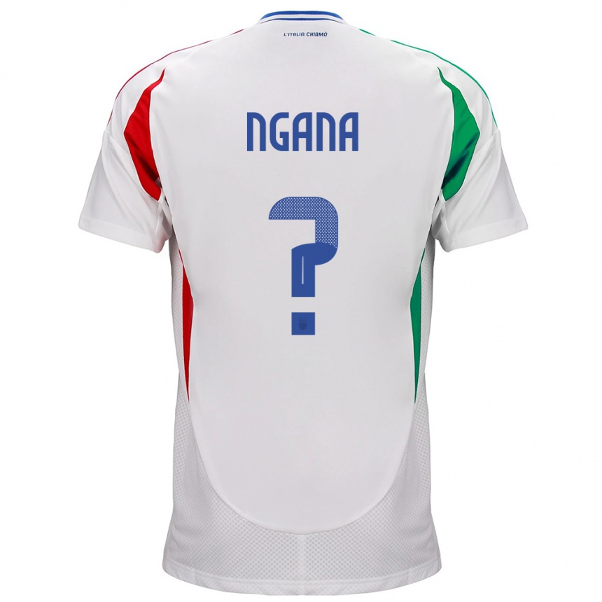 Kids Football Italy Valdes Ngana #0 White Away Jersey 24-26 T-Shirt Za