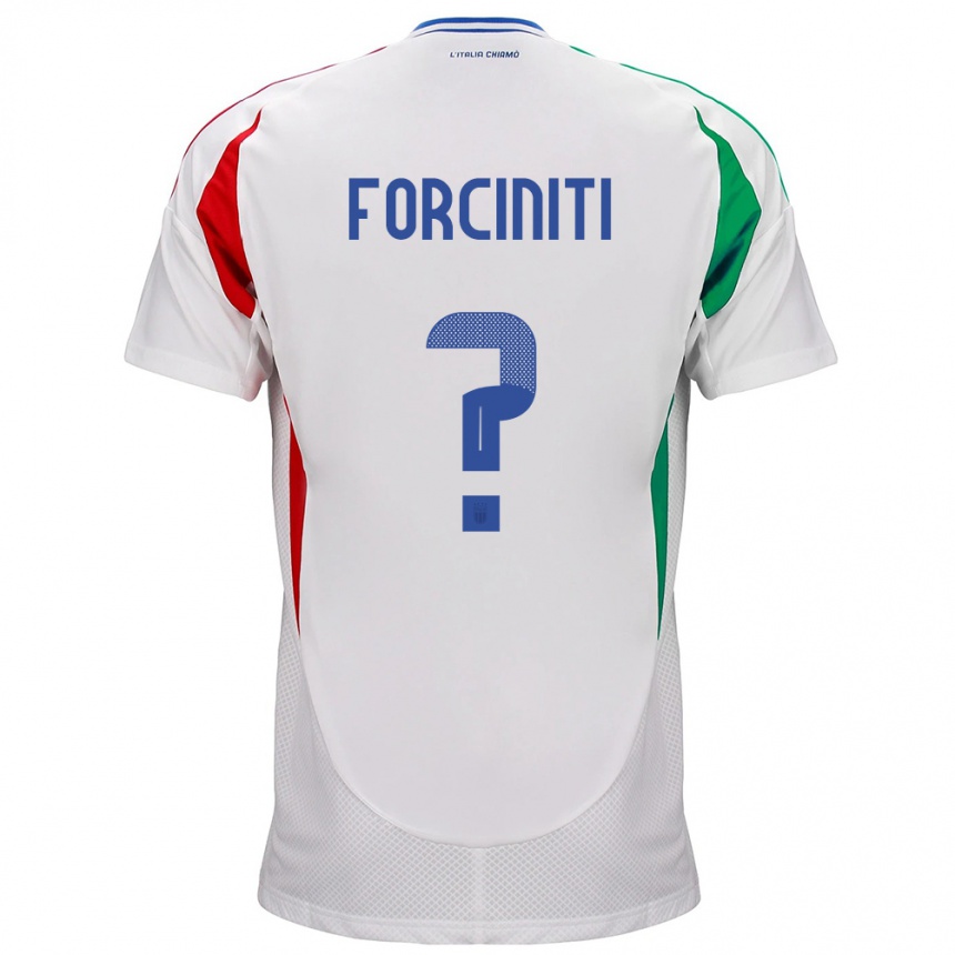 Kids Football Italy Luigi Forciniti #0 White Away Jersey 24-26 T-Shirt Za