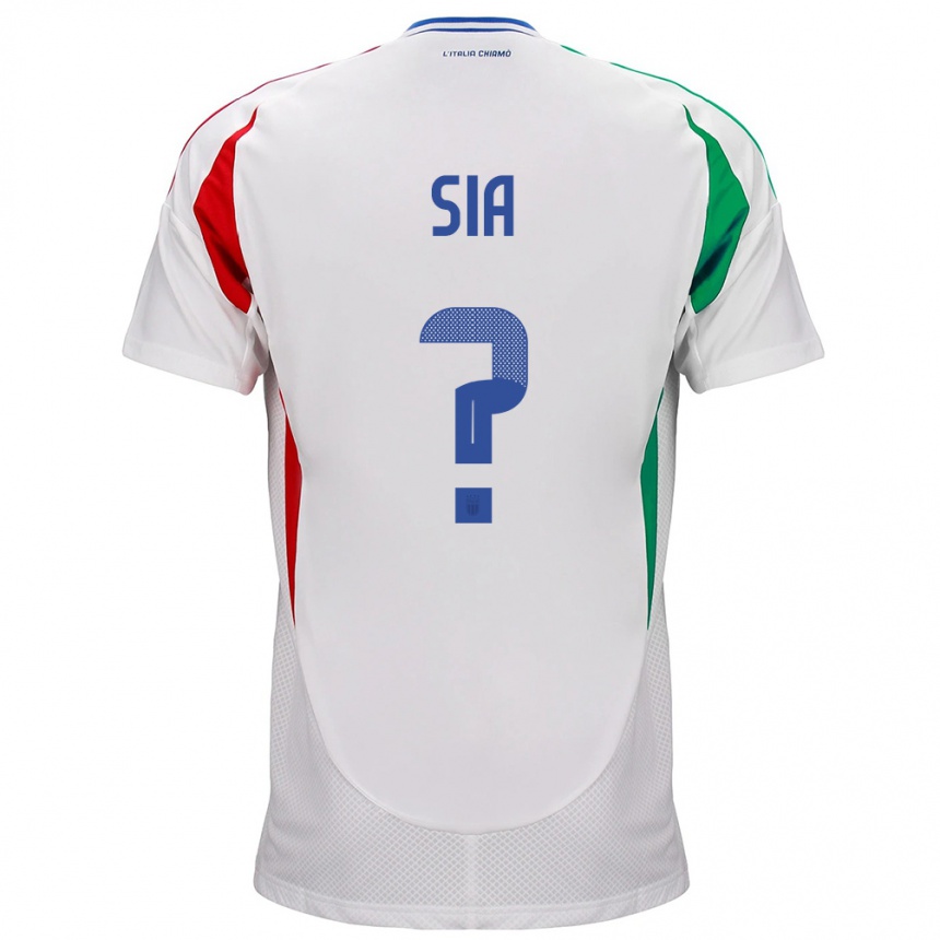 Kids Football Italy Diego Sia #0 White Away Jersey 24-26 T-Shirt Za