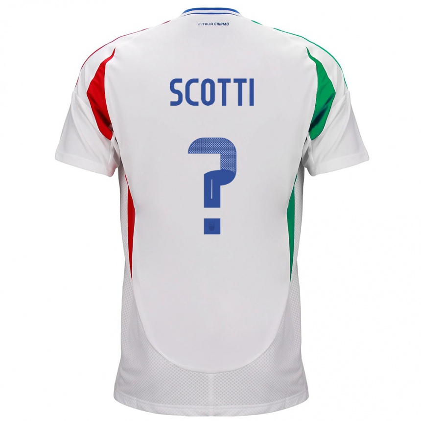 Kids Football Italy Filippo Scotti #0 White Away Jersey 24-26 T-Shirt Za