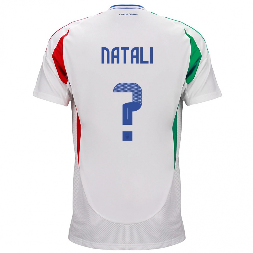 Kids Football Italy Andrea Natali #0 White Away Jersey 24-26 T-Shirt Za