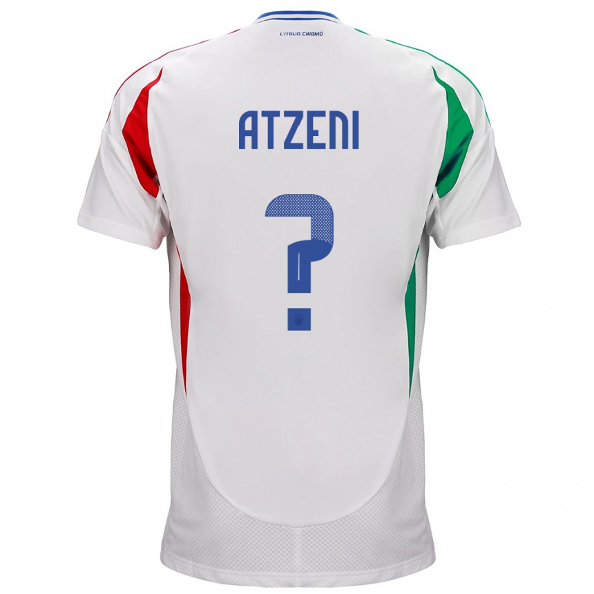 Kids Football Italy Davide Atzeni #0 White Away Jersey 24-26 T-Shirt Za