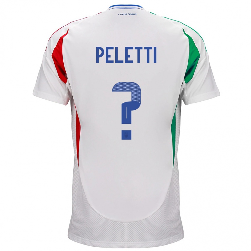 Kids Football Italy Lamberto Peletti #0 White Away Jersey 24-26 T-Shirt Za