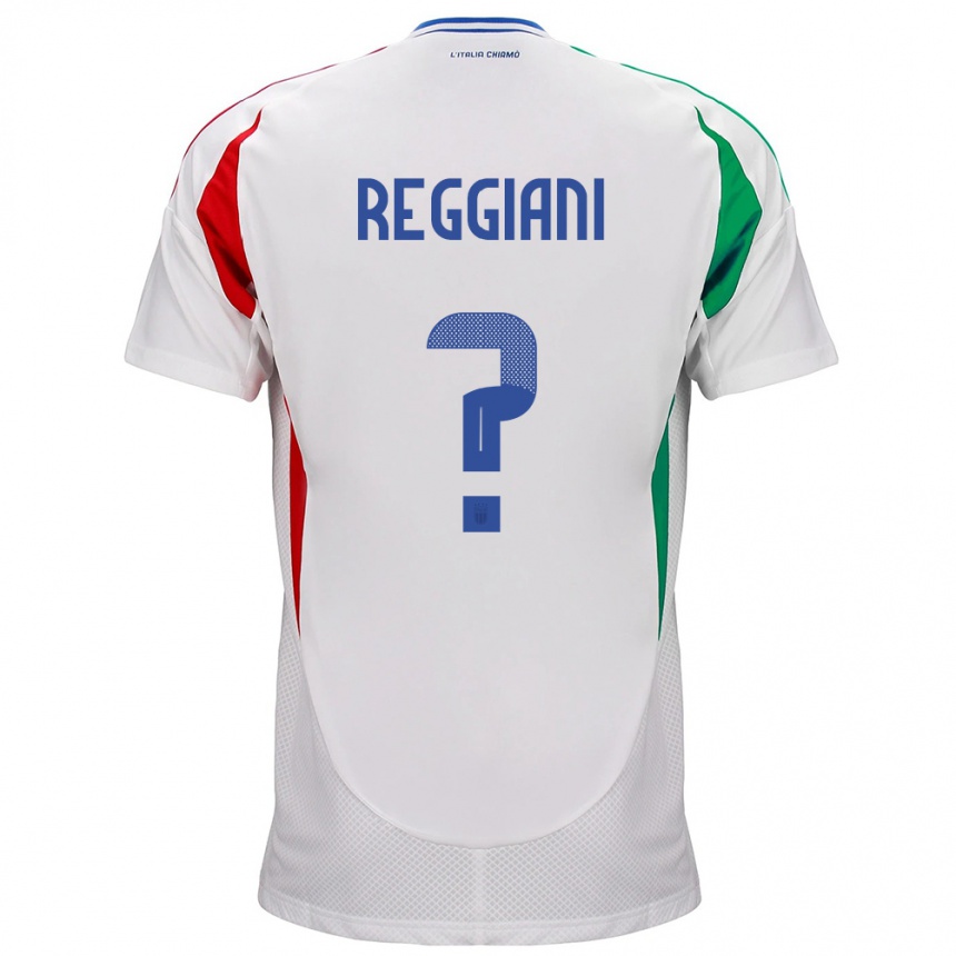 Kids Football Italy Luca Reggiani #0 White Away Jersey 24-26 T-Shirt Za