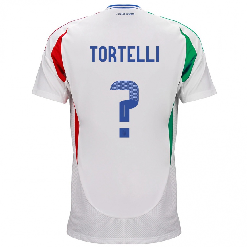 Kids Football Italy Alice Tortelli #0 White Away Jersey 24-26 T-Shirt Za