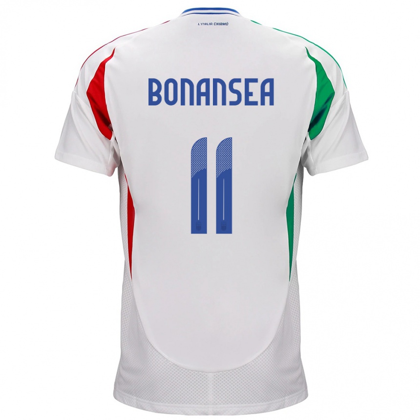 Kids Football Italy Barbara Bonansea #11 White Away Jersey 24-26 T-Shirt Za