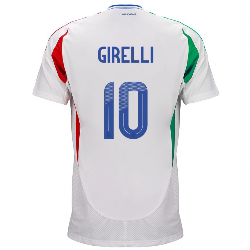 Kids Football Italy Cristiana Girelli #10 White Away Jersey 24-26 T-Shirt Za