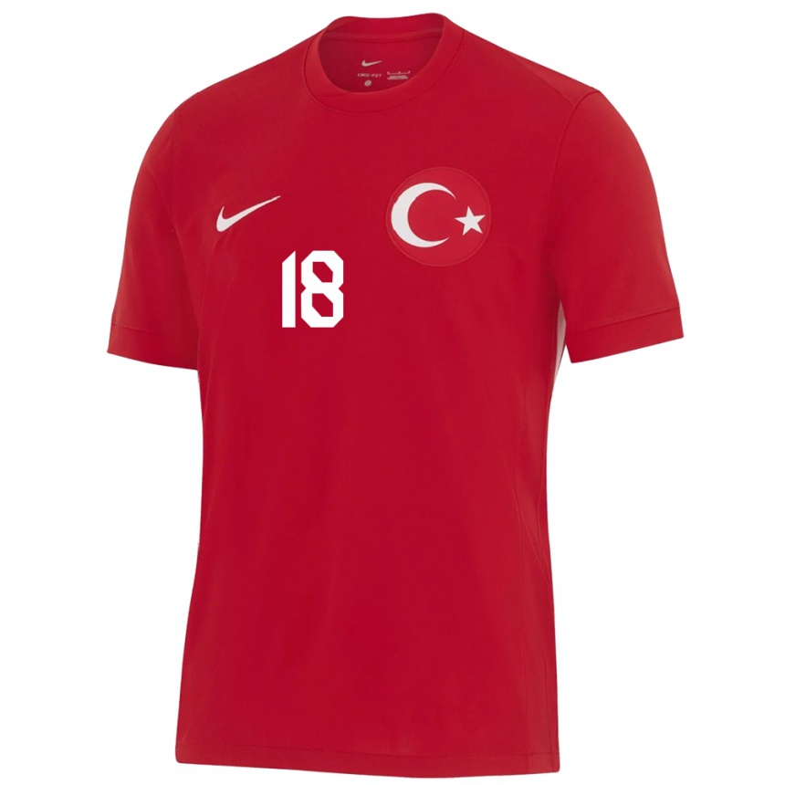 Kids Football Turkey Mert Müldür #18 Red Away Jersey 24-26 T-Shirt Za