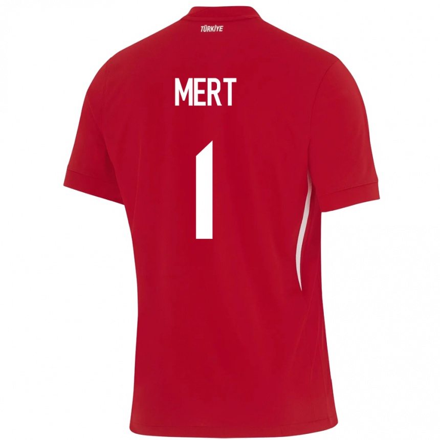 Kids Football Turkey Mert Günok #1 Red Away Jersey 24-26 T-Shirt Za