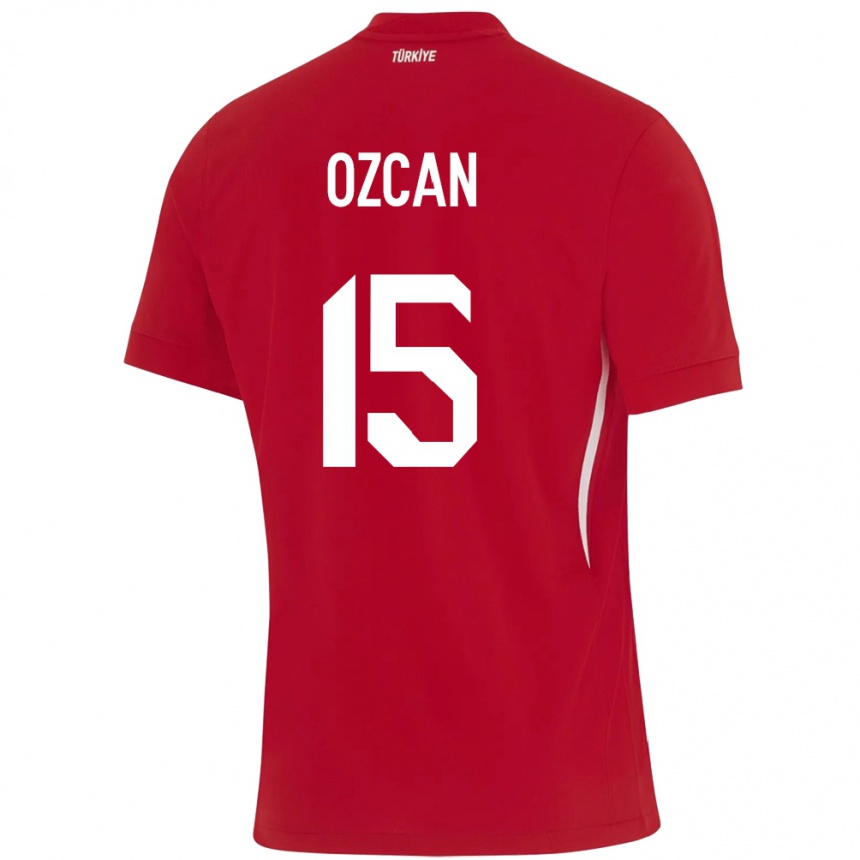 Kids Football Turkey Salih Özcan #15 Red Away Jersey 24-26 T-Shirt Za