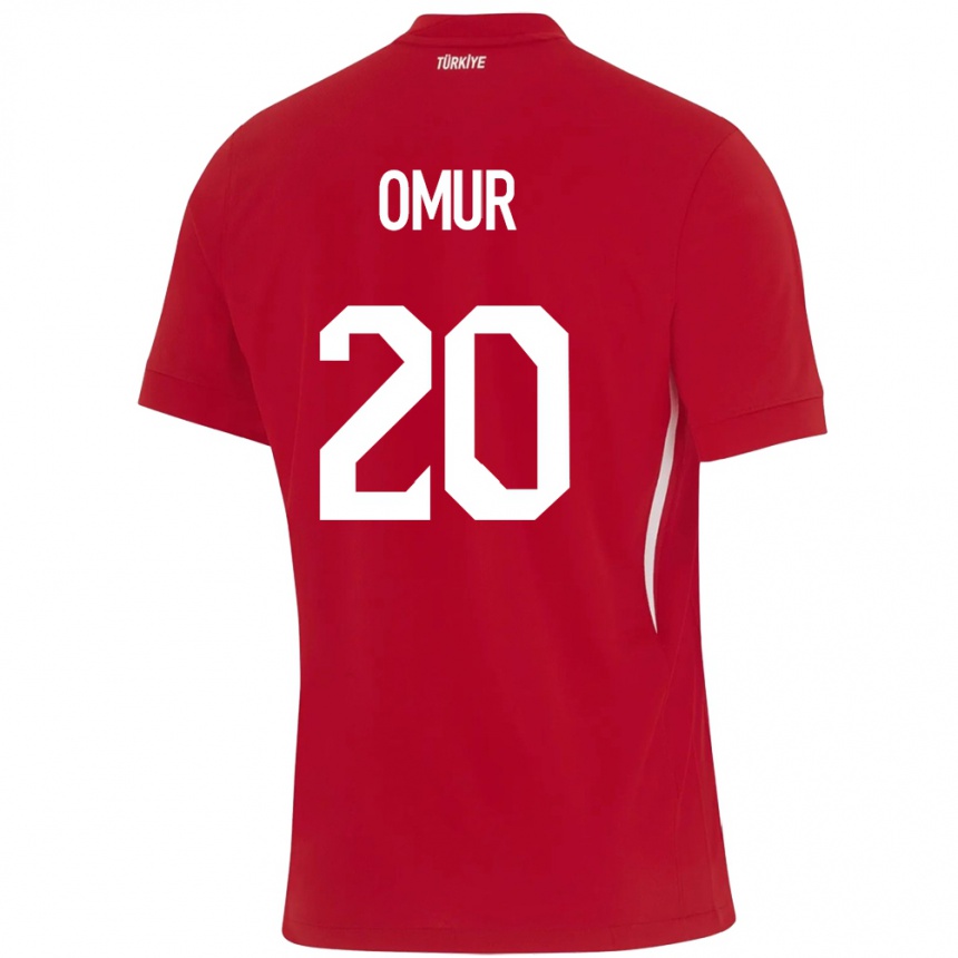 Kids Football Turkey Abdülkadir Ömür #20 Red Away Jersey 24-26 T-Shirt Za