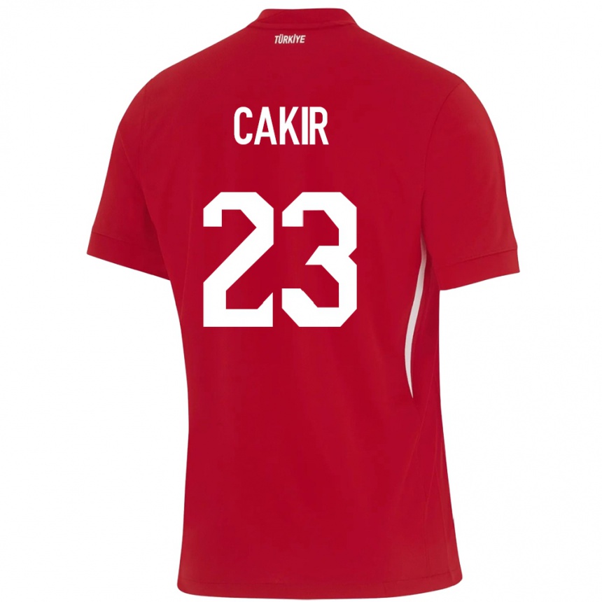 Kids Football Turkey Uğurcan Çakır #23 Red Away Jersey 24-26 T-Shirt Za