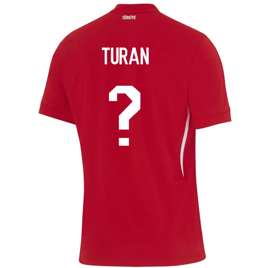 Kids Football Turkey Hasan Turan #0 Red Away Jersey 24-26 T-Shirt Za