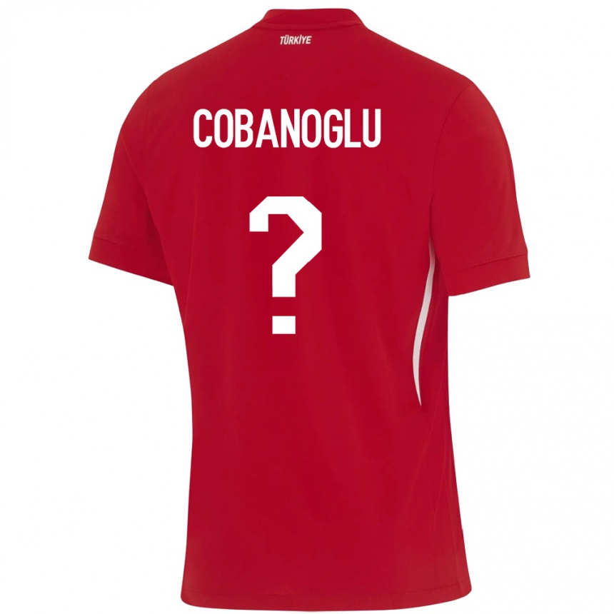 Kids Football Turkey Ahmet Çobanoğlu #0 Red Away Jersey 24-26 T-Shirt Za