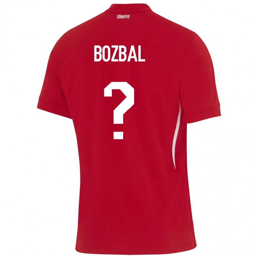 Kids Football Turkey Birsen Bozbal #0 Red Away Jersey 24-26 T-Shirt Za