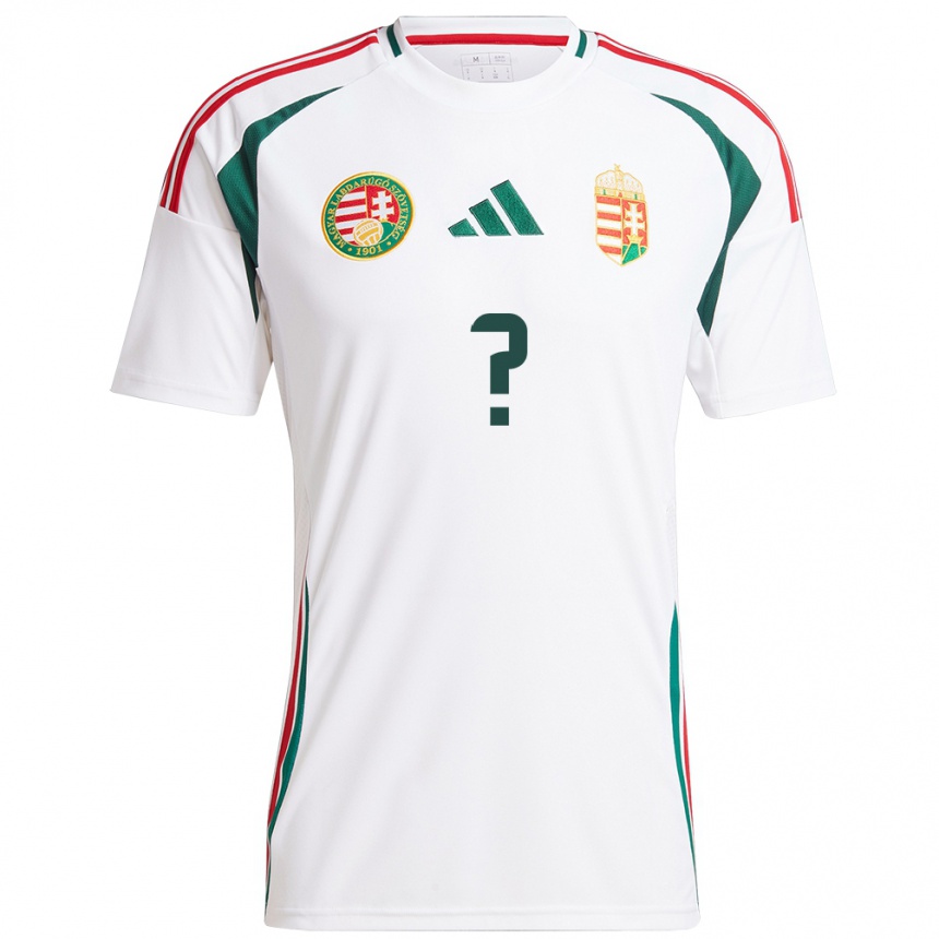 Kids Football Hungary Milán Miták #0 White Away Jersey 24-26 T-Shirt Za