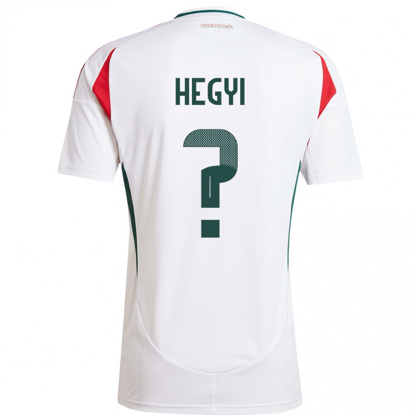 Kids Football Hungary Krisztián Hegyi #0 White Away Jersey 24-26 T-Shirt Za