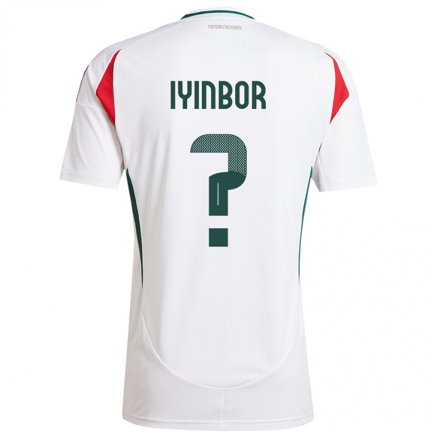 Kids Football Hungary Patrick Iyinbor #0 White Away Jersey 24-26 T-Shirt Za