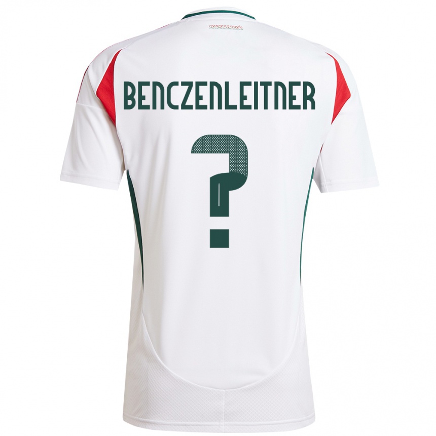 Kids Football Hungary Barna Benczenleitner #0 White Away Jersey 24-26 T-Shirt Za