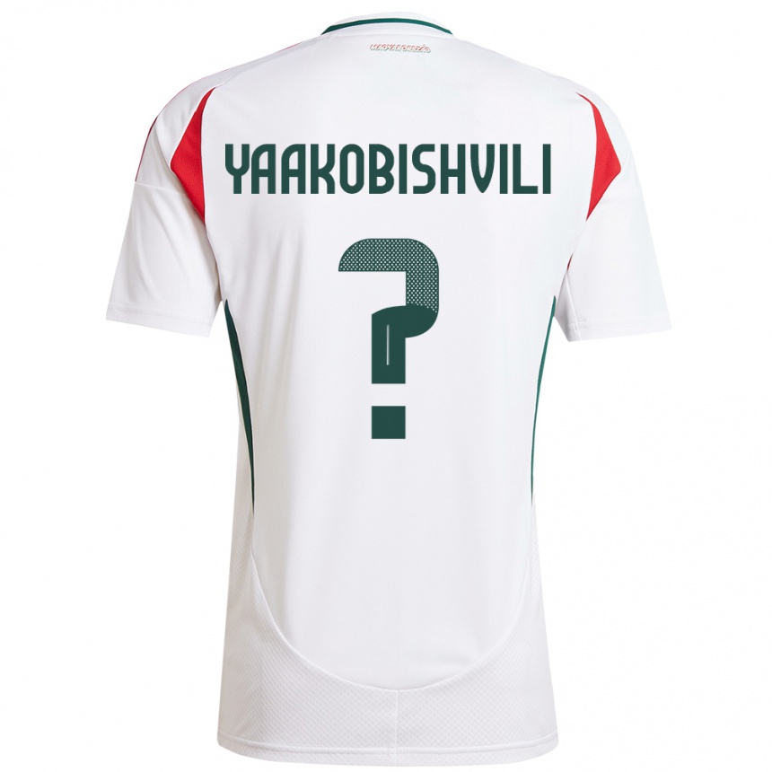 Kids Football Hungary Antal Yaakobishvili #0 White Away Jersey 24-26 T-Shirt Za