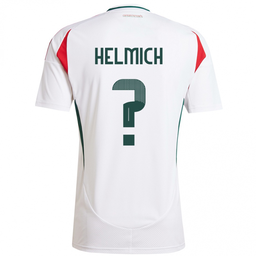 Kids Football Hungary Pál Helmich #0 White Away Jersey 24-26 T-Shirt Za