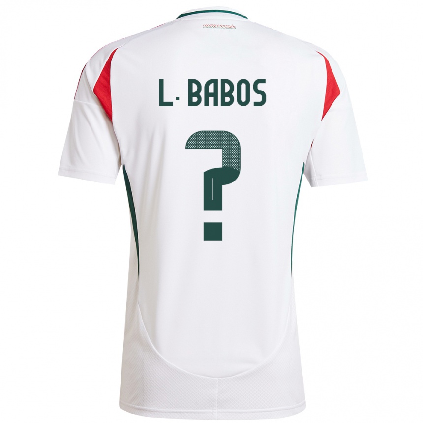 Kids Football Hungary Levente Babós #0 White Away Jersey 24-26 T-Shirt Za