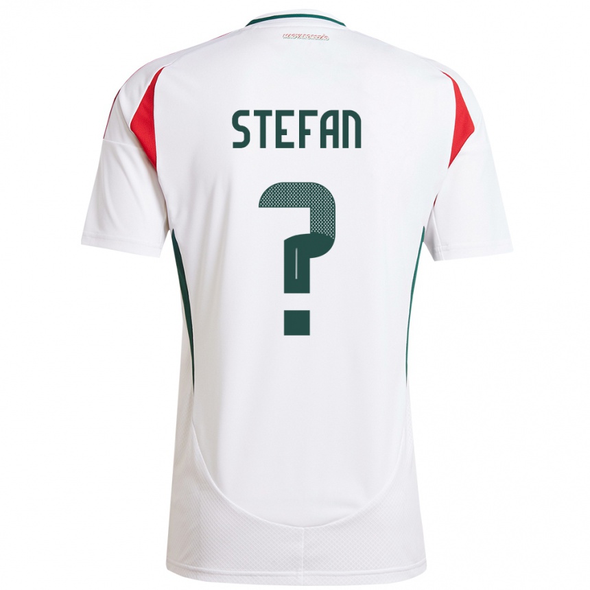 Kids Football Hungary Raúl Stefan #0 White Away Jersey 24-26 T-Shirt Za