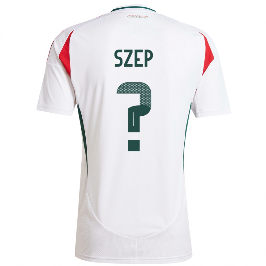 Kids Football Hungary Márton Szép #0 White Away Jersey 24-26 T-Shirt Za