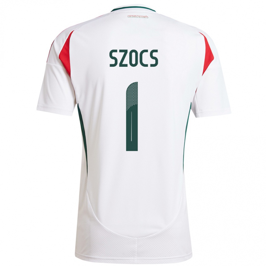 Kids Football Hungary Réka Szőcs #1 White Away Jersey 24-26 T-Shirt Za