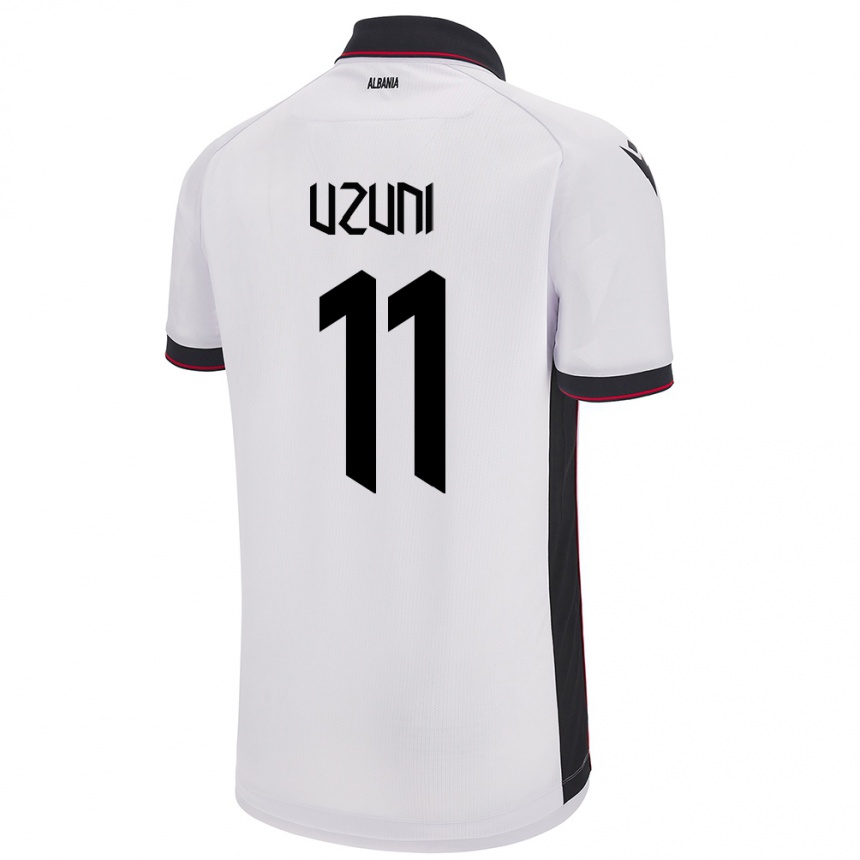 Kids Football Albania Myrto Uzuni #11 White Away Jersey 24-26 T-Shirt Za