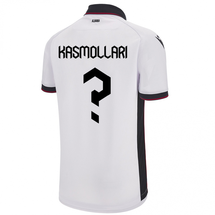 Kids Football Albania Oresti Kasmollari #0 White Away Jersey 24-26 T-Shirt Za