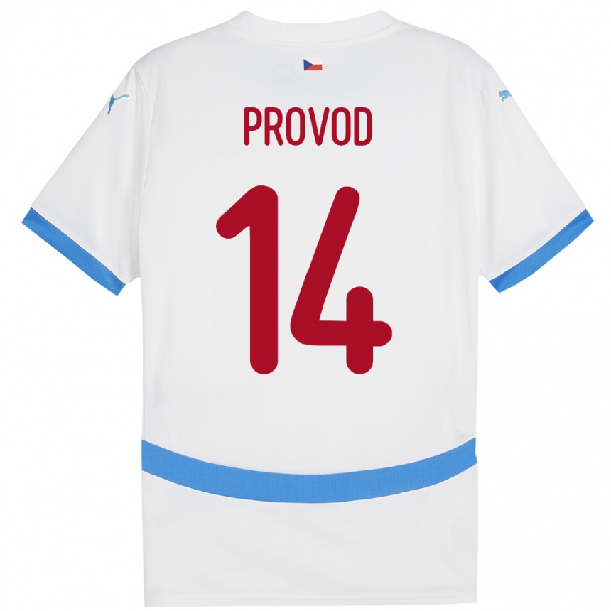 Kids Football Czech Republic Lukas Provod #14 White Away Jersey 24-26 T-Shirt Za