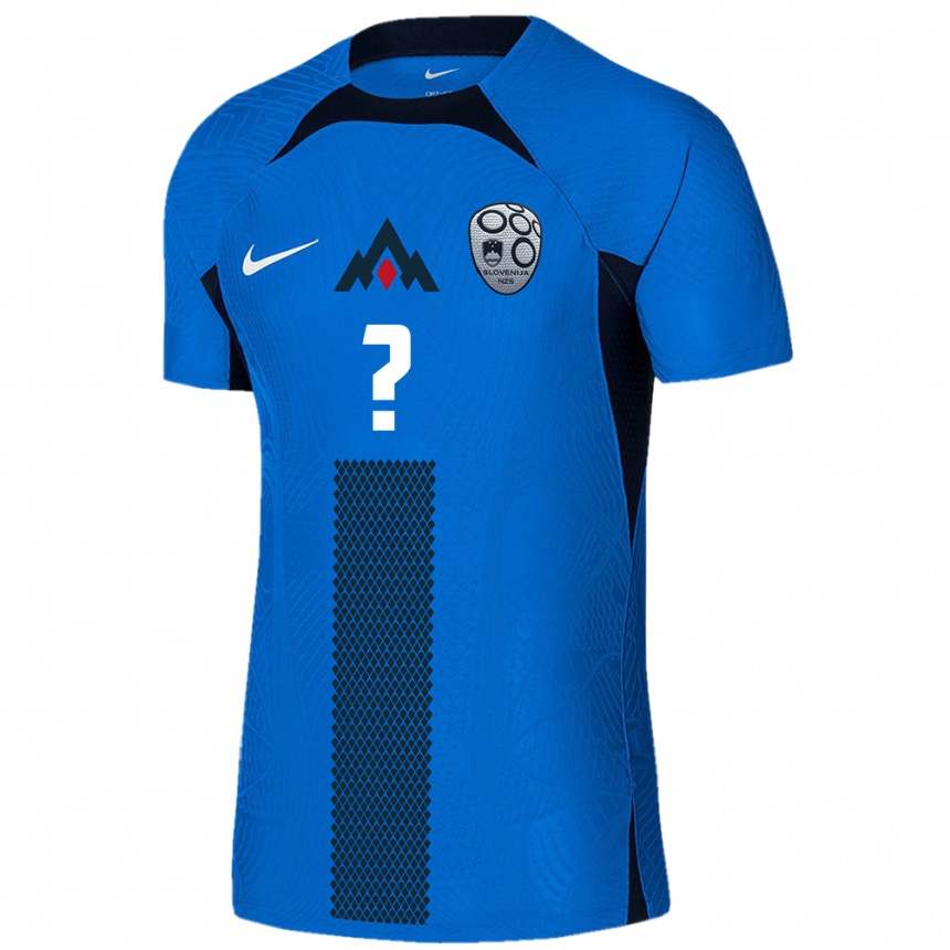 Kids Football Slovenia Tian Kujovic #0 Blue Away Jersey 24-26 T-Shirt Za