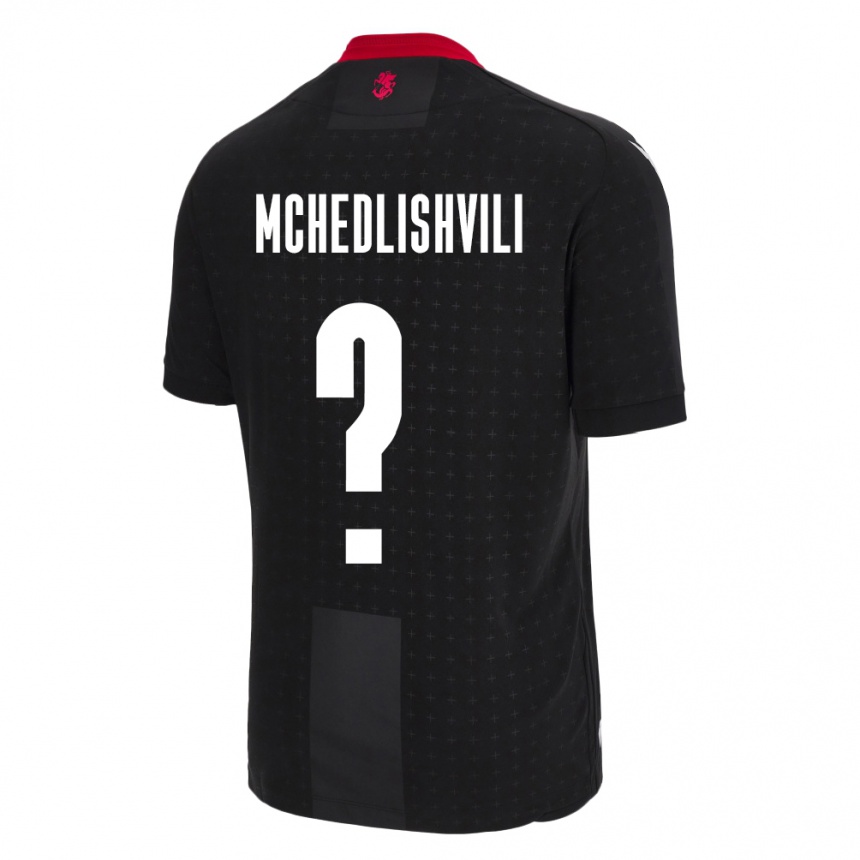 Kids Football Georgia Rati Mchedlishvili #0 Black Away Jersey 24-26 T-Shirt Za