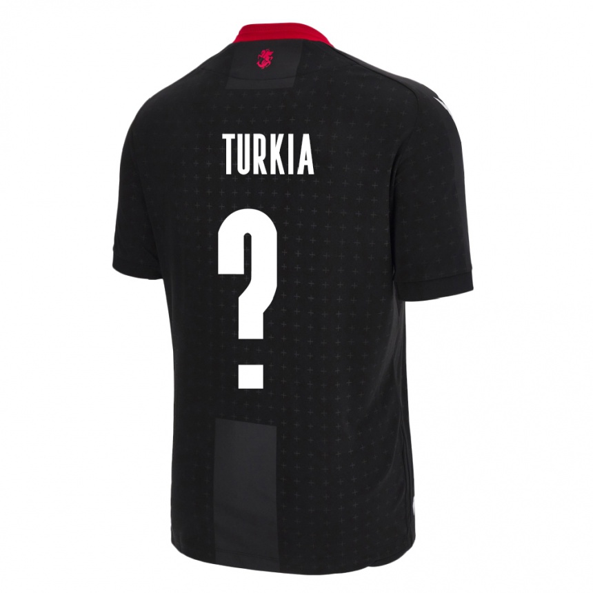 Kids Football Georgia Aleksandre Turkia #0 Black Away Jersey 24-26 T-Shirt Za