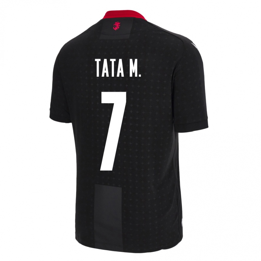 Kids Football Georgia Tata Matveeva #7 Black Away Jersey 24-26 T-Shirt Za