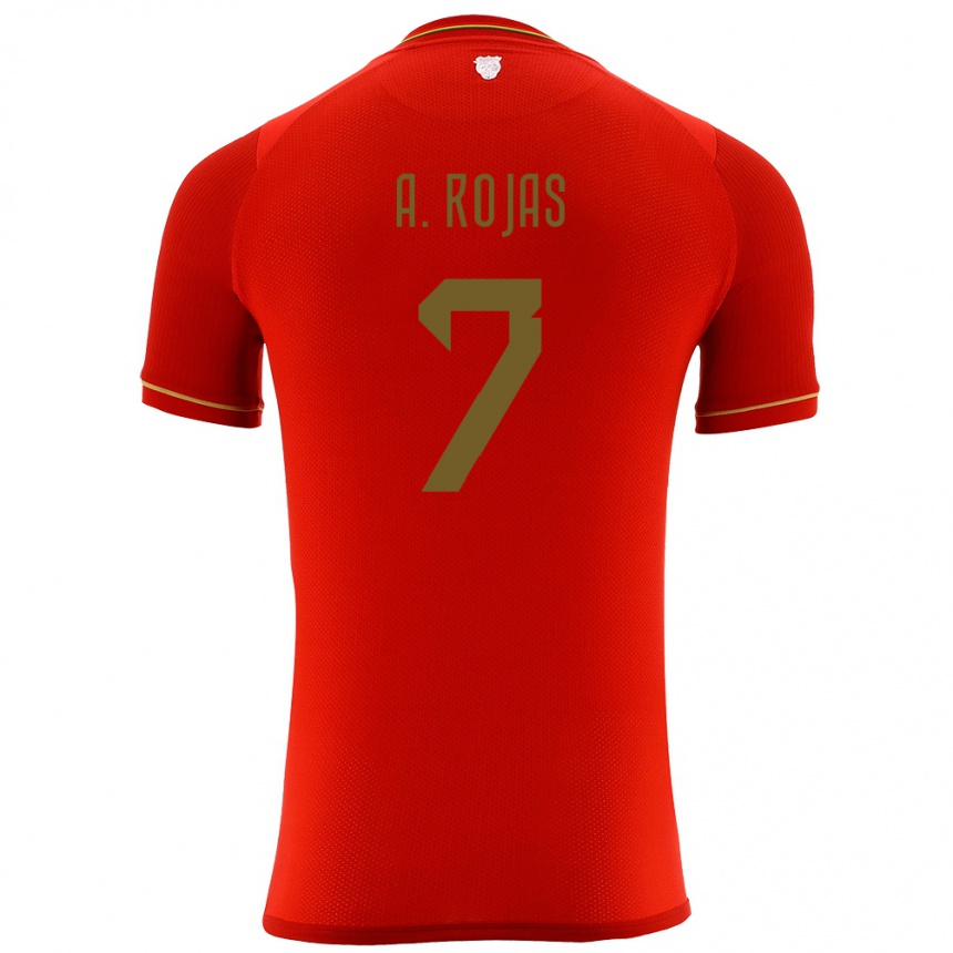 Kids Football Bolivia Ana Paula Rojas #7 Red Away Jersey 24-26 T-Shirt Za