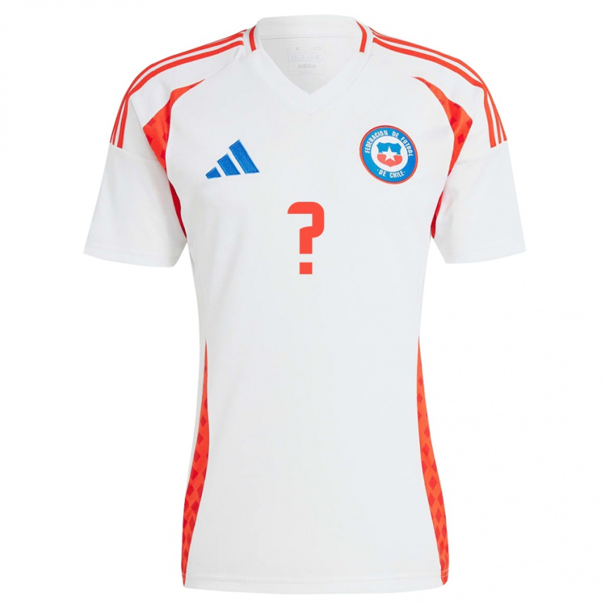 Kids Football Chile Joaquín Meneses #0 White Away Jersey 24-26 T-Shirt Za