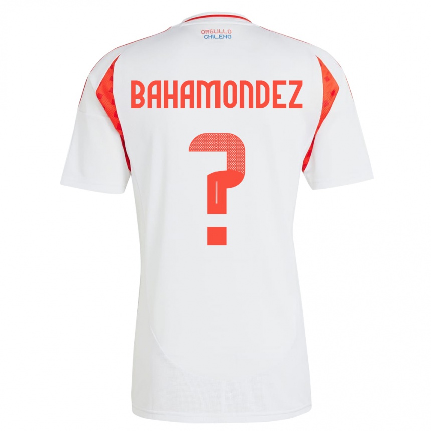 Kids Football Chile Taizo Bahamondez #0 White Away Jersey 24-26 T-Shirt Za