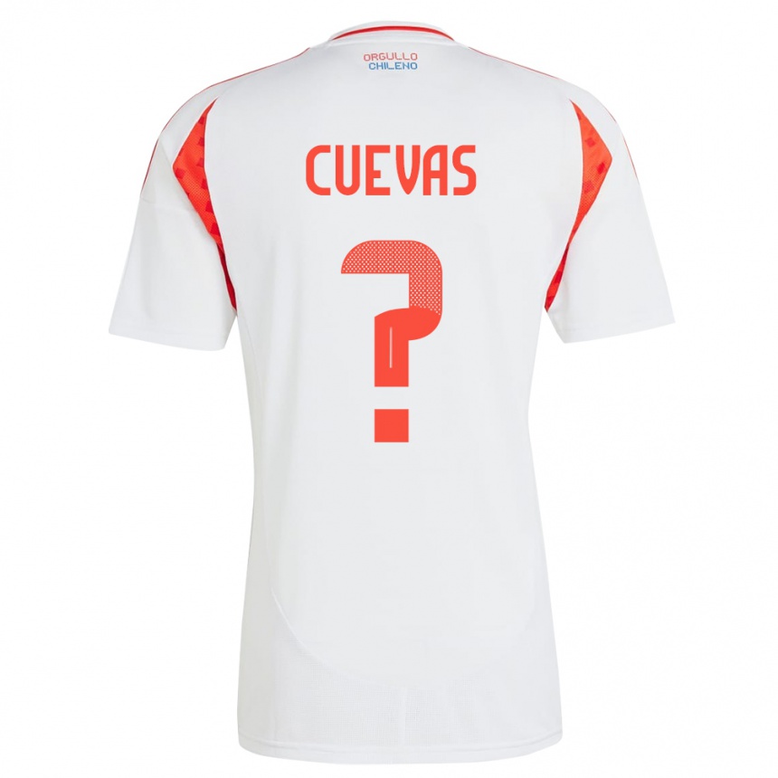 Kids Football Chile Yastin Cuevas #0 White Away Jersey 24-26 T-Shirt Za