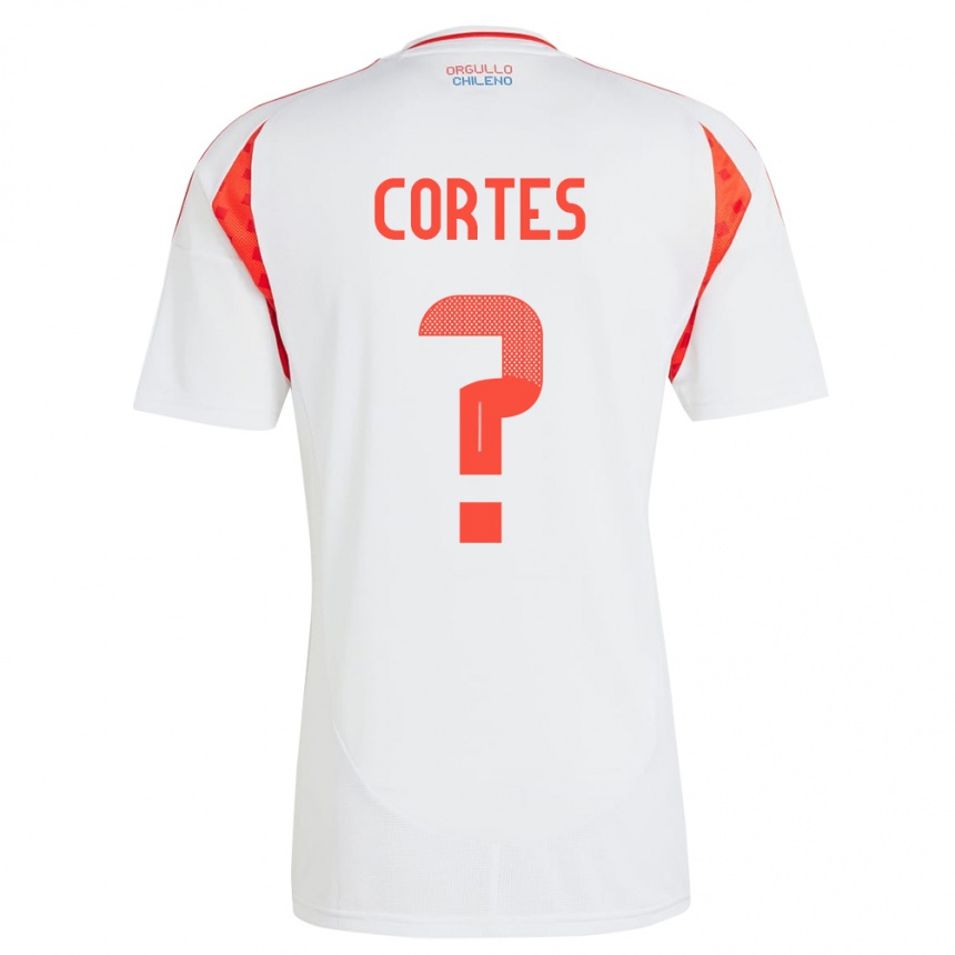 Kids Football Chile Millaray Cortés #0 White Away Jersey 24-26 T-Shirt Za